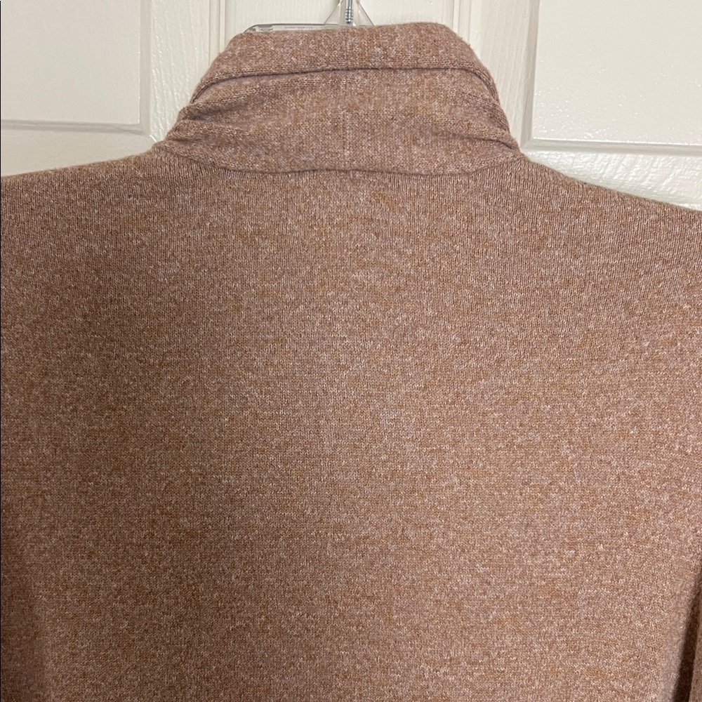 Croft & Barrow Camel Open Front Cardigan sweater top - Picture 4 of 6